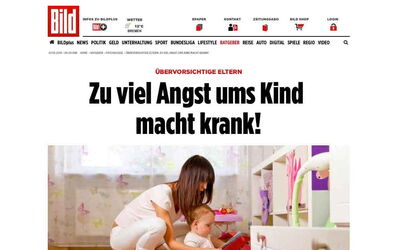 Angsttherapeut Reiner Müller im Interview mit der BILD-Zeitung zu Ängsten von Eltern um ihre Kinder