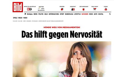 Interview mit Reiner Müller, Angsttherapeut, mit der Bild-Zeitung zu Fragen, was bei Nervosität hilft